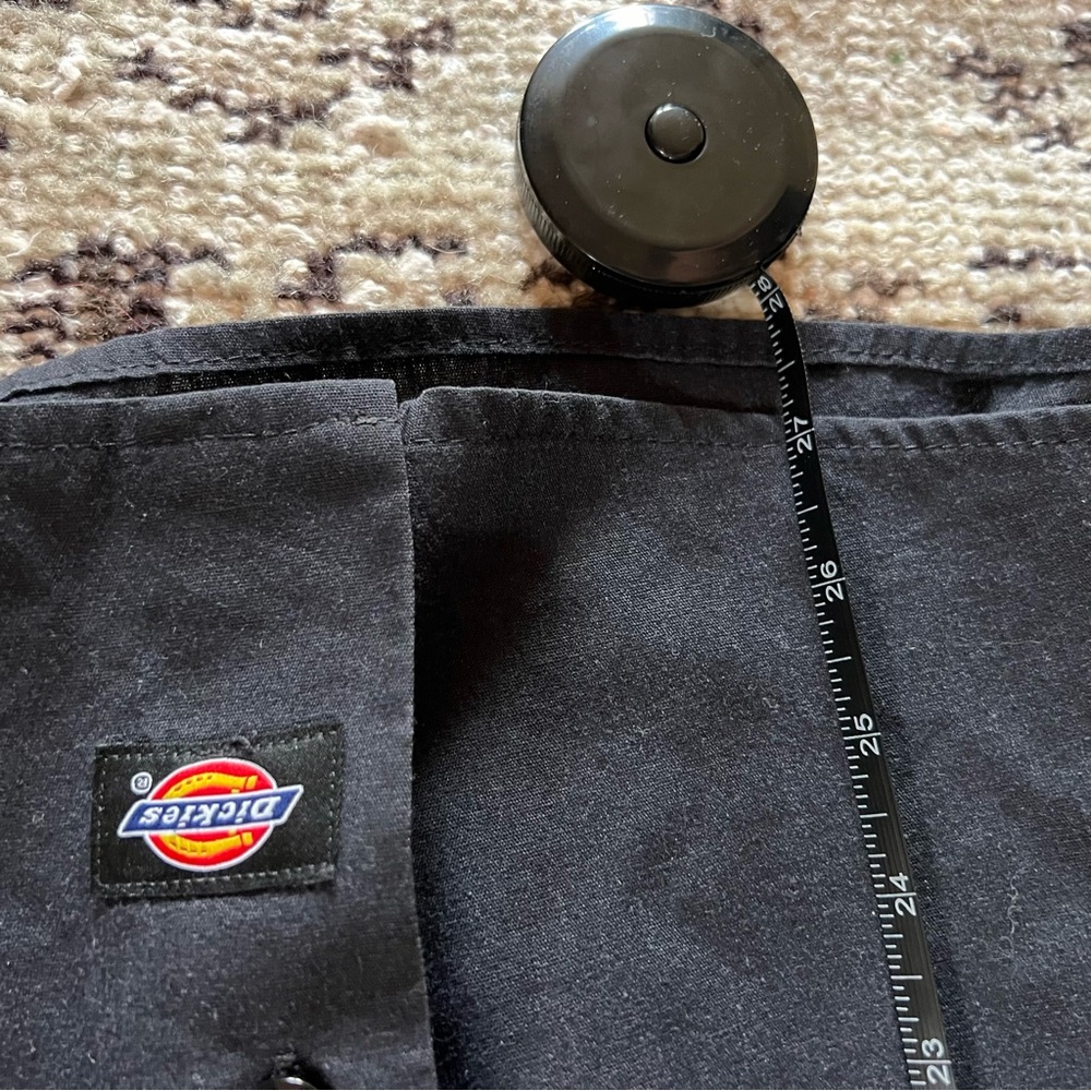 Men’s Dickie’s Long Sleeve Navy Blue Button-Down Work Shirt Small - Picture 8 of 9